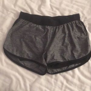 REEBOK running shorts in heather gray